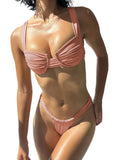 Women Underwire Cute Push Up Bikini Swimsuit