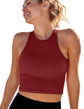 Gym Tank Sports Bra Workout Crop Top Running Shirts