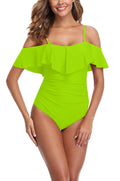 Jolefille One Piece Swimsuit#Color_bright yellow