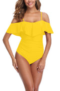 Jolefille One Piece Swimsuit#Color_yellow